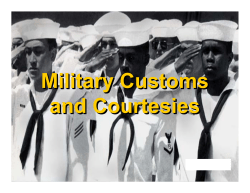 Military Customs and Courtesies