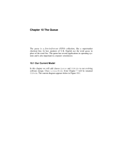 Chapter 10 The Queue