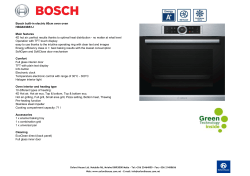 Bosch built-in electric 60cm oven oven HBG633BS1J Main features