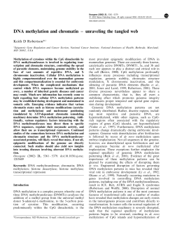 DNA methylation and chromatin &ndash; unraveling the tangled web