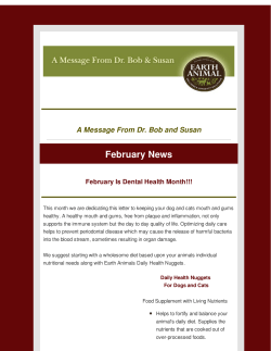 February News - Healingcenterforanimals.com