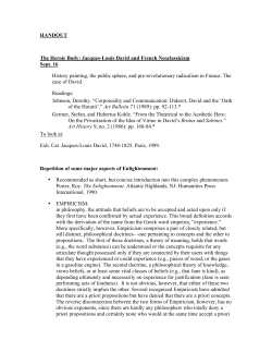 HANDOUT The Heroic Body: Jacques