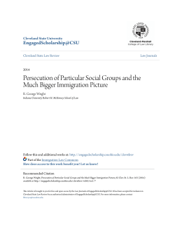 Persecution of Particular Social Groups and the Much Bigger