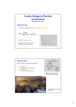 Lattice cells - CERN Accelerator School