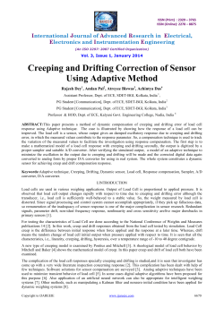 Creeping and Drifting Correction of Sensor Using