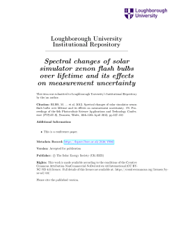 PVSAT 9 - Accepted - Spectral changes of Xenon flash bulbs