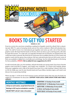 books to get you started - Comic