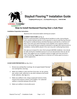 How to Install Hardwood Flooring Over a Sub-Floor