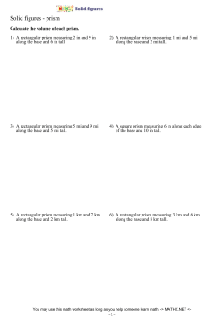 Solid figures - prism