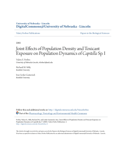 Joint Effects of Population Density and Toxicant Exposure on