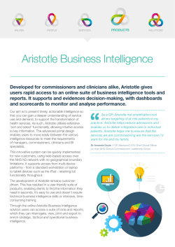 Aristotle Business Intelligence