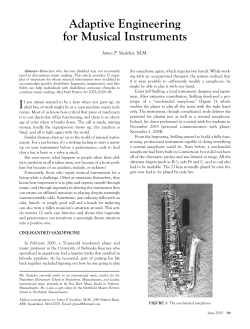 Adaptive Engineering for Musical Instruments