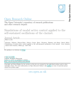 Simulations of modal active control applied to the self