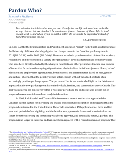 Pardon Who? - Faculty of Social Sciences