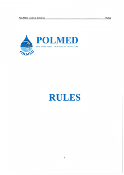 POLMED Scheme rules part 1