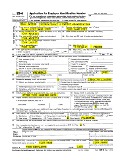 SS-4 EIN Sample Application