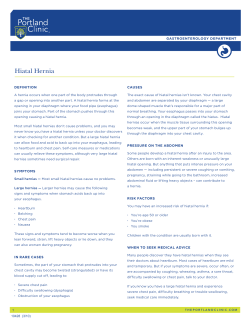 Hiatal Hernia - theportlandclinic.com