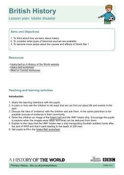 Lesson Plan - Iolaire disaster