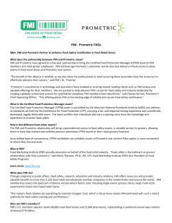 FMI - Prometric FAQs