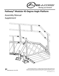 Pathway Modular 45-Degree Angle Platform Ramp Assembly Manual