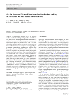 On the Assumed Natural Strain method to alleviate locking in solid