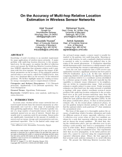 On the Accuracy of Multi-hop Relative Location Estimation in