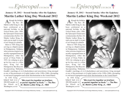 Martin Luther King Day Weekend 2012 Martin