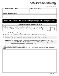 This is a legal notice that could lead to you being evicted from your