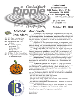 October 19 - Crooked Creek Elementary School