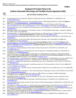 List of UIIA EP Participants