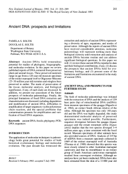 Ancient DNA is subject to decay.