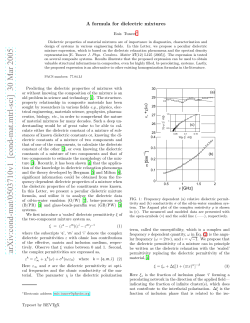 A formula for dielectric mixtures