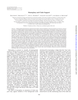 Homoplasy and Clade Support