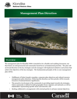 Klondike National Historic Sites