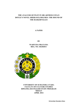the analysis of plot in sir arthur conan doyle`s