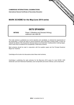 0678 spanish - PastPapers.Co