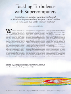 Moin and Kim, Tackling turbulence with supercomputers, Sci. Am