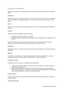 Common Law Offences
