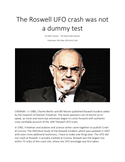 August 2016 - Colorado MUFON