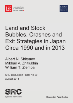 Land and Stock Bubbles, Crashes and Exit Strategies in Japan