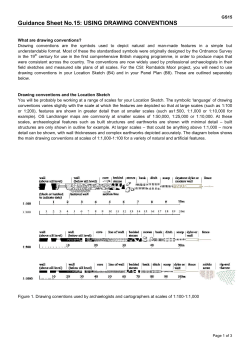 Guidance Sheet No.15: USING DRAWING CONVENTIONS