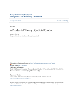 A Prudential Theory of Judicial Candor