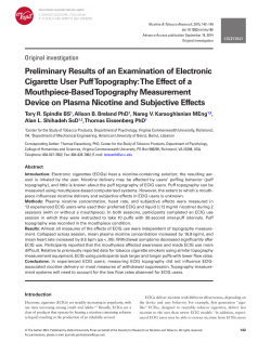 The Effect of a Mouthpiece-Based Topography