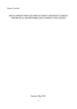 DEVELOPMENT-INDUCED DISPLACEMENT AND