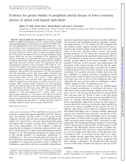 Evidence for greater burden of peripheral arterial disease in lower