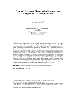 Price and Frequency Choice under Monopoly and Competition in