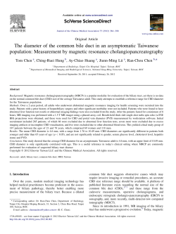 The diameter of the common bile duct in an asymptomatic