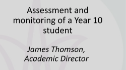 James Thomson, Academic Director