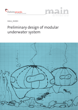 Preliminary design of modular underwater system