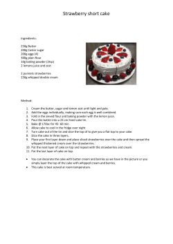 Strawberry short cake